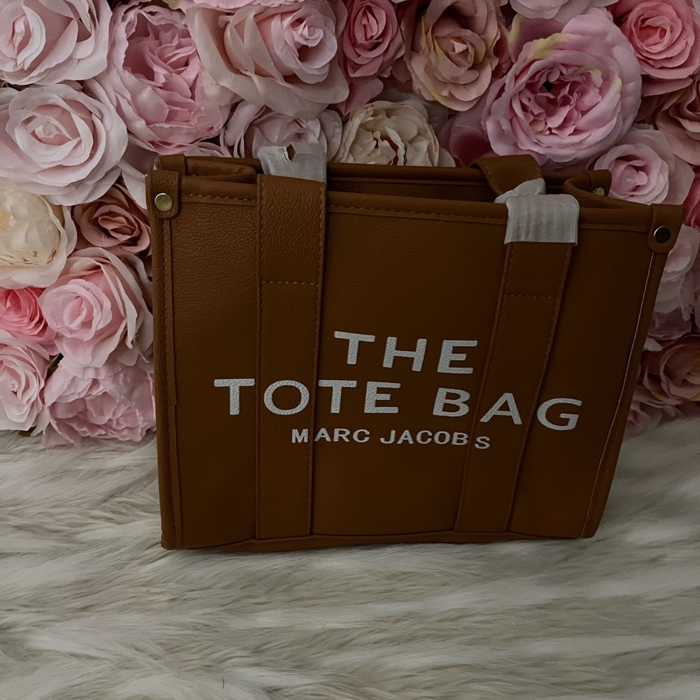 Brown tote bag